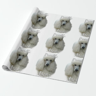 Papier Cadeau Poodle (wht) Maman 2