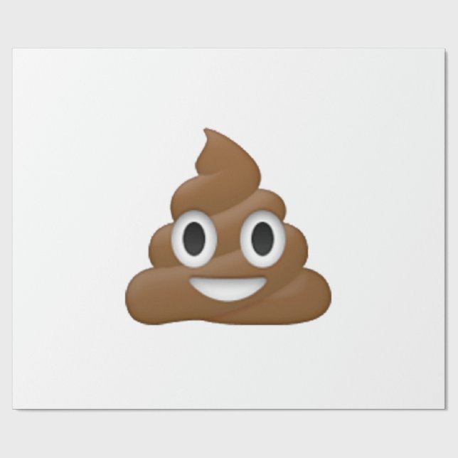 Papier Cadeau Poop - Emoji (Plat)