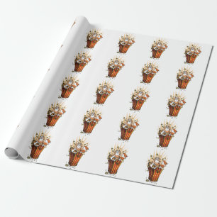 Papier Cadeau Popcorn de cochons de Guinée