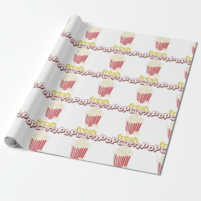 Papier Cadeau Popcorn frais (Déroulé)