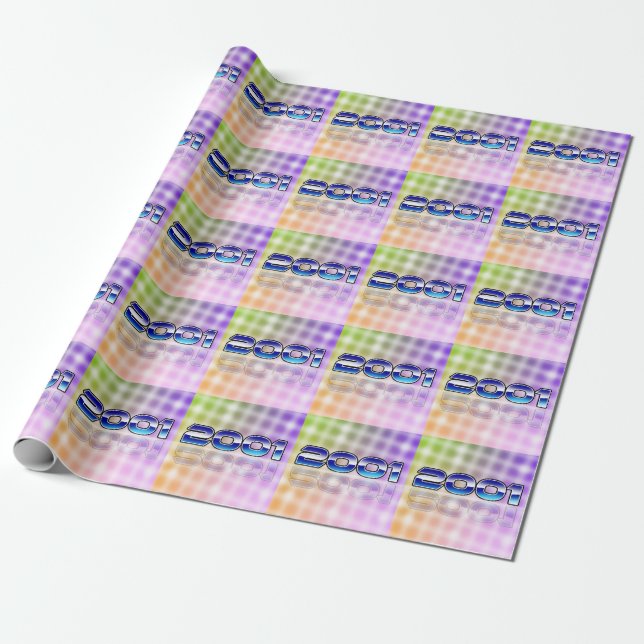Papier Cadeau Porte-clés électronique 2001 (Déroulé)