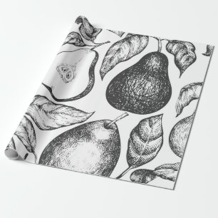 Papier Cadeau Portez un motif sans soudure. Jardin vintage dessi