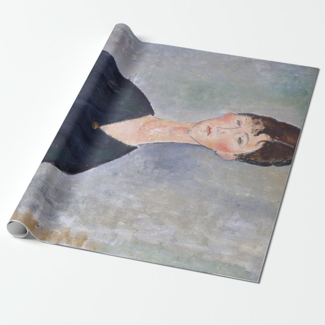 Papier Cadeau Portrait de Cafe Singer, Modigliani (Déroulé)