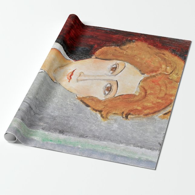 Papier Cadeau Portrait de femme, Modigliani (Déroulé)