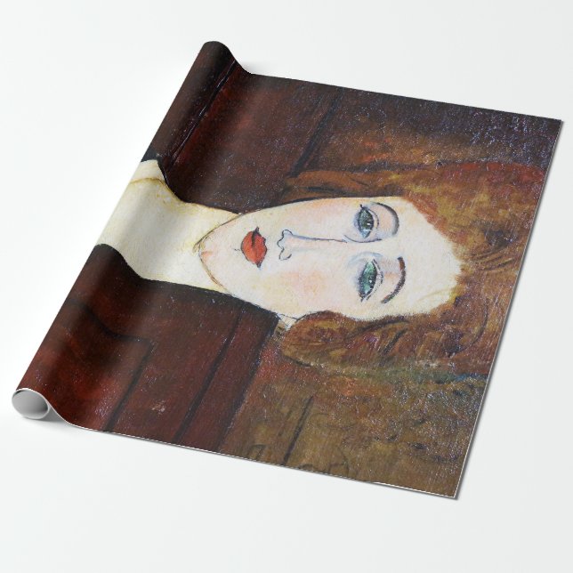 Papier Cadeau Portrait de femme, Modigliani (Déroulé)
