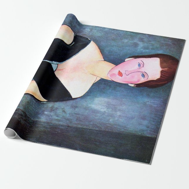 Papier Cadeau Portrait de femme, Modigliani (Déroulé)