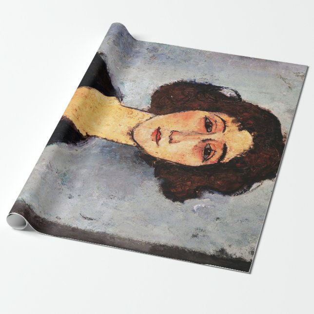 Papier Cadeau Portrait de Jeune Femme, Modigliani (Déroulé)