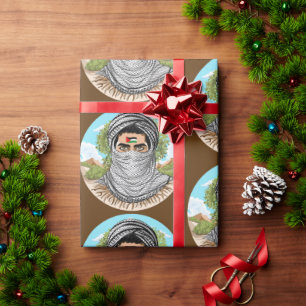 Papier Cadeau Portrait de la Liberté palestinienne