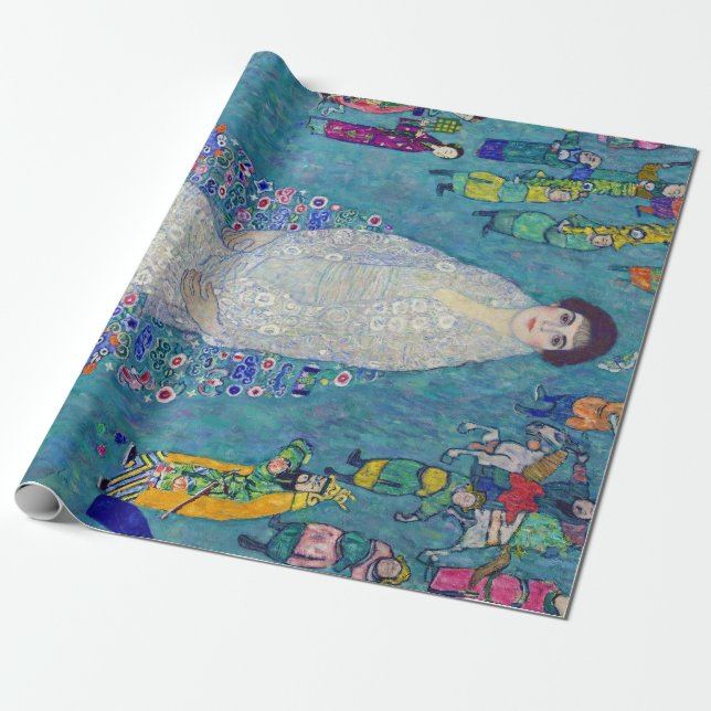 Papier Cadeau Portrait d'Elisabeth Lederer, Gustav Klimt (Déroulé)