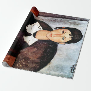 Papier Cadeau Portrait du col blanc, Modigliani