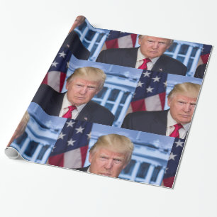 Papier Cadeau Portrait officiel présidentiel de Donald Trump