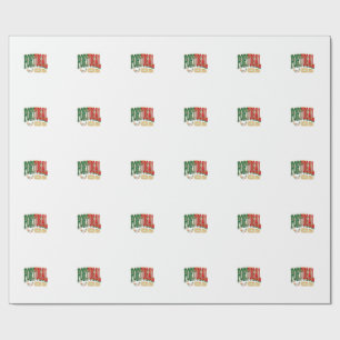 Papier Cadeau Portugal Football 2026 Football Gras Pays Typograp