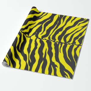 Papier Cadeau Poster de animal Des Tiges Jaunes Et Noires