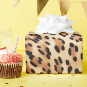 Papier Cadeau Poster de animal Leopard de crème