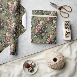 Papier Cadeau Posthumous Heartache - Gothique Floral Design