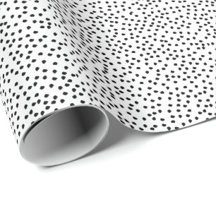 Papier Cadeau Pot minimaliste Dalmatien simple moderne Polka