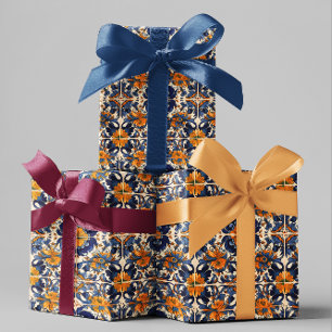 Papier Cadeau Poterie en mosaïque de Talavera mexicaine