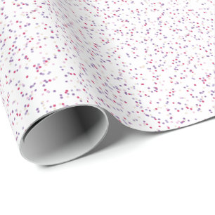 Papier Cadeau Pots de pois rose et violet doux au Berry