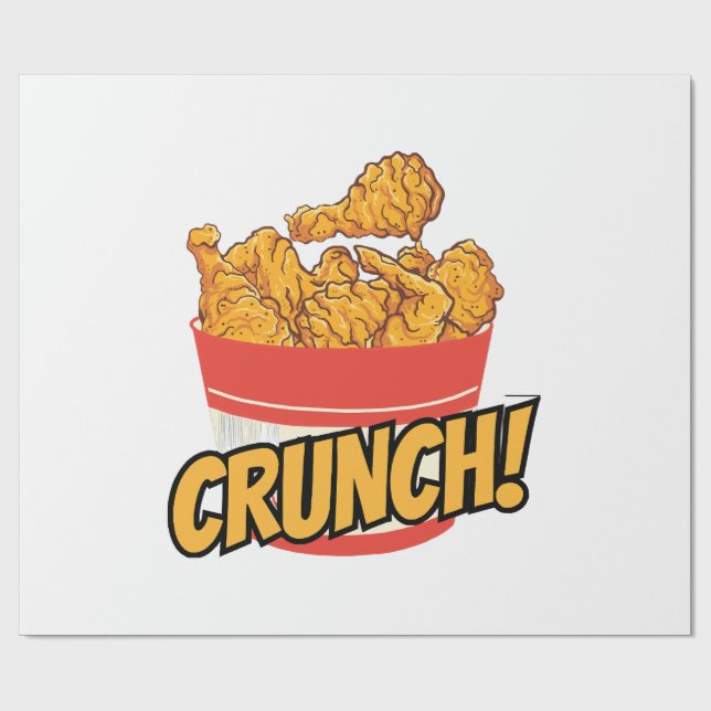 Papier Cadeau poulet frit (Plat)