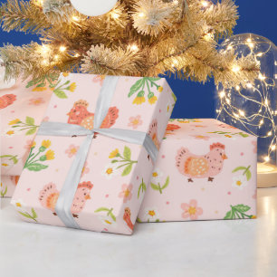 Papier Cadeau Poulet Mignon