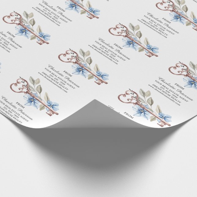 Papier Cadeau Pour le cadeau client immobilier (Coin)