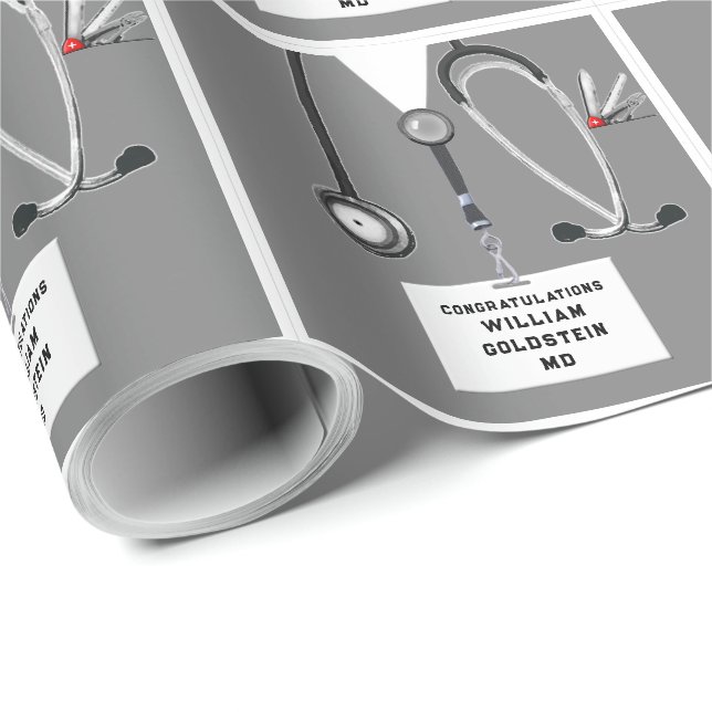 Papier cadeau pour les études Médicales (Coin rond)