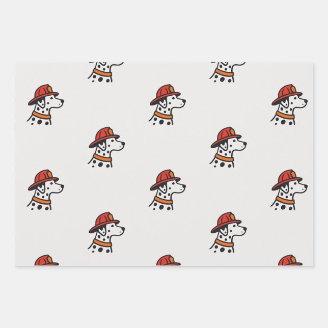 Papier Cadeau pour Pompiers (Devant)