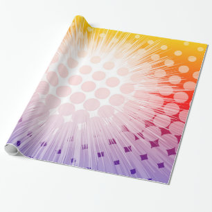 Papier Cadeau Pourpre d'art de bruit de superhéros