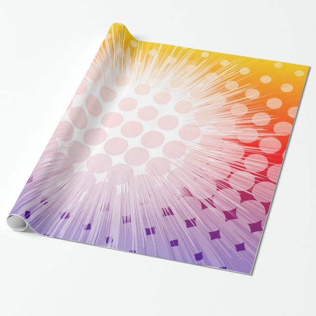 Papier Cadeau Pourpre d'art de bruit de superhéros (Déroulé)