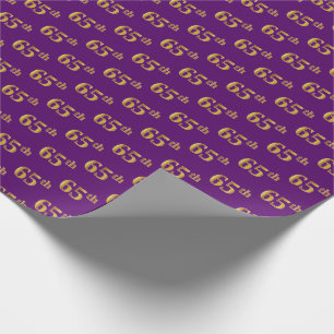 Papier Cadeau Pourpre, événement d'or soixante-cinquième de F