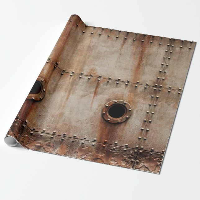 PAPIER CADEAU POUSSIÈRE ET TEXTURE SUR LES CÔTÉS EN PLAQUE MÉTAL (Déroulé)