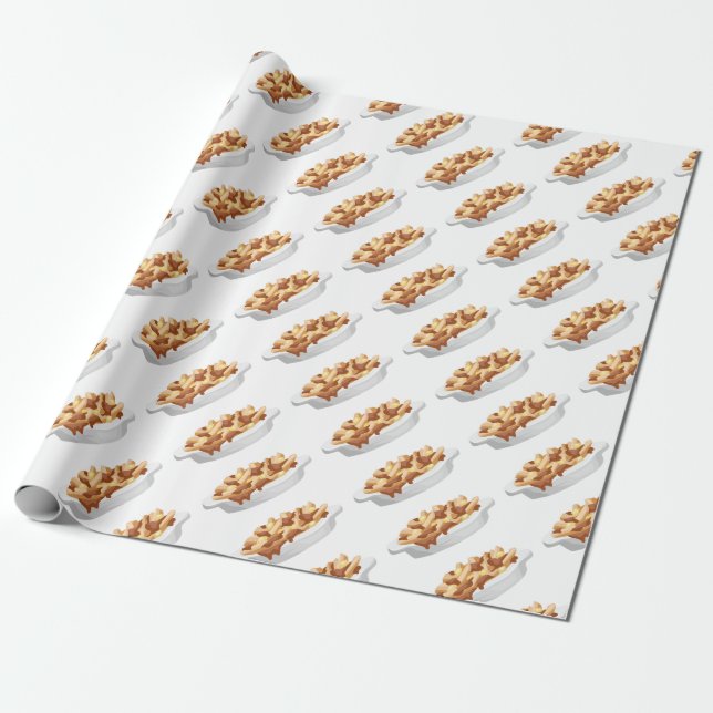 Papier Cadeau poutine (Déroulé)