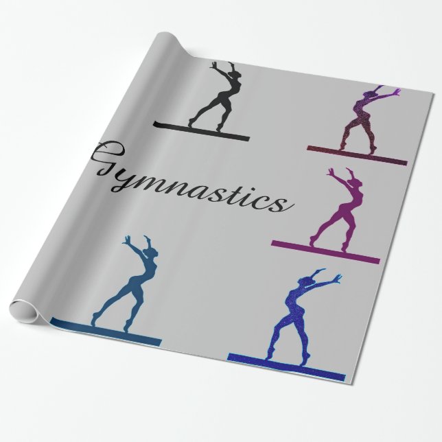 Papier Cadeau Poutre de balance de gymnastique (Déroulé)