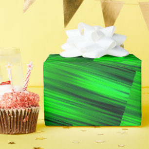 Papier Cadeau Poutres Laser Vert Neon Sci-Fi Futuristi Abstrait