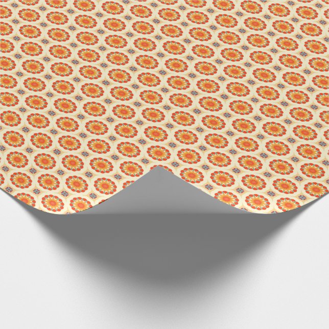 Papier Cadeau PP 575 Fleurs 2 sur 3 (Coin)