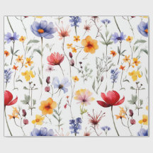Prairie de fleurs sauvages lumineuses dans des ton