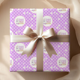 Papier Cadeau Premier Anniversaire de la Fille au Canard Idiot V