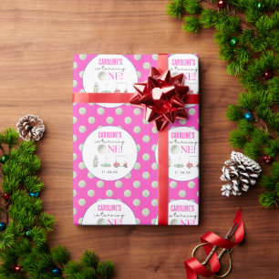 Papier Cadeau Premier anniversaire des filles de golf