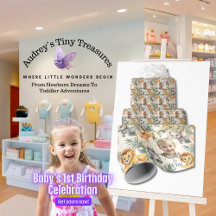 Premier anniversaire du garçon - Jungle Safari pap