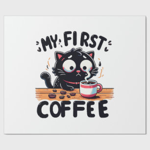 Papier Cadeau Première aventure de café noir