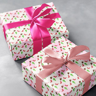 Papier Cadeau Première fille de rodéo 1er anniversaire