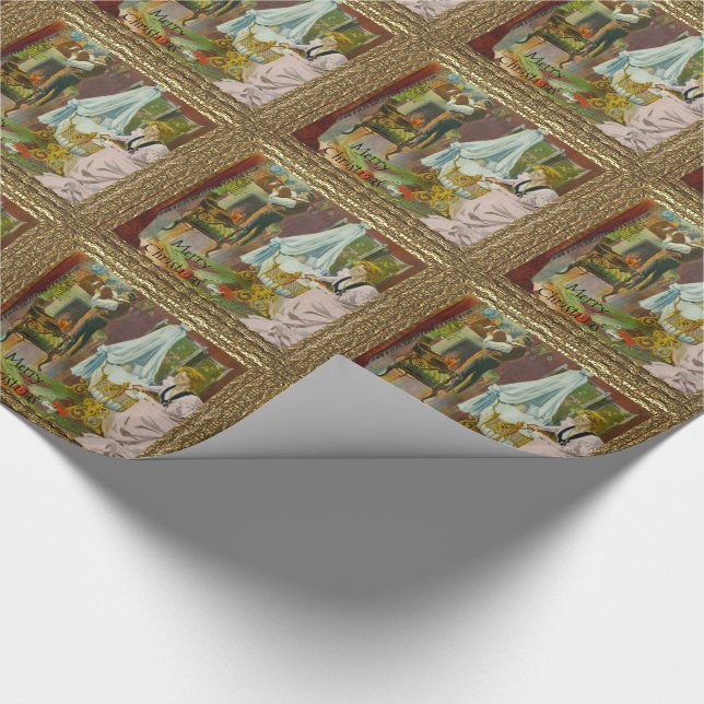 Papier Cadeau Première visite de Père Noël (Coin)