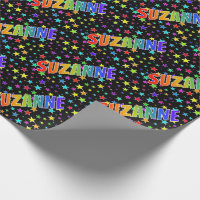 Prénom Arc-en-ciel "SUZANNE" + Étoiles