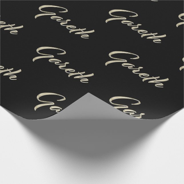 Papier Cadeau Prénom de Gareth (Coin)