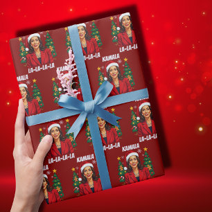 Papier Cadeau Président Kamala Harris Noël