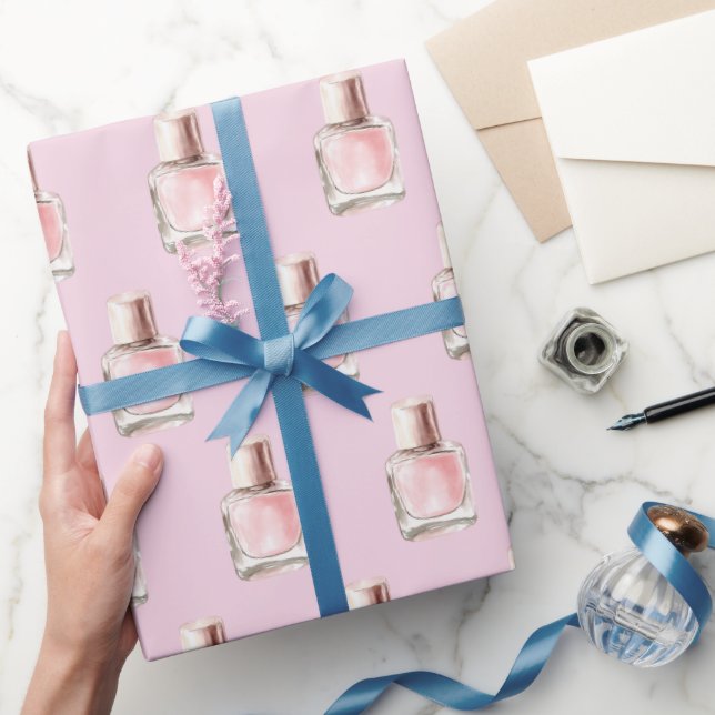 Papier Cadeau Pretty in Pink Nail Polish Bridal Shower (Cadeaux)