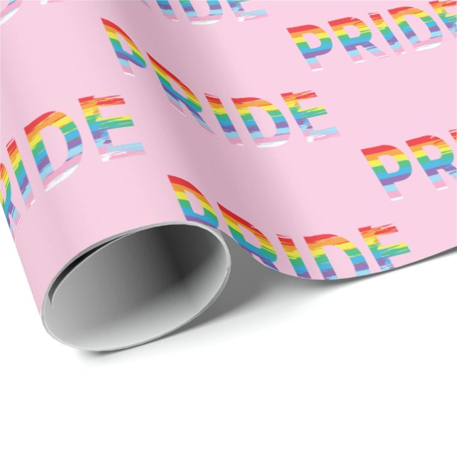 Papier Cadeau PRIDE LGBTQIA Rainbow Colours Cool (Coin rond)