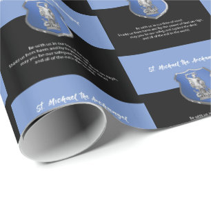 Papier Cadeau Prière à l'Archange Saint Michel en pensant à vous