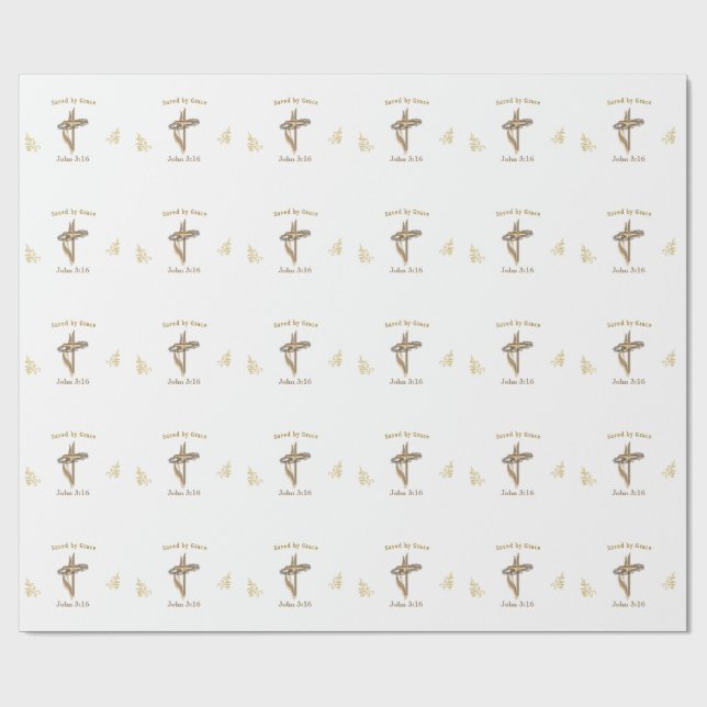 Papier Cadeau Prière chrétienne  (Plat)