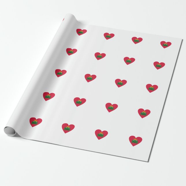 Papier Cadeau Prince de grenouille (Déroulé)